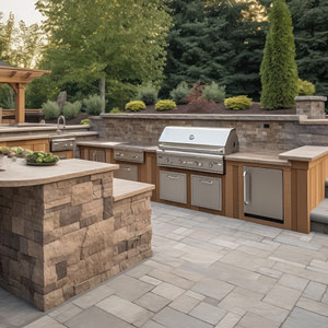 Outdoor kitchen floors in Tappahanoock Virginia